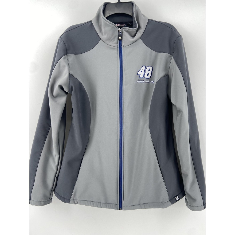 Jimmie Johnson 48 NASCAR Jacket Womens Medium Chase Racing Motor Sports Fleece